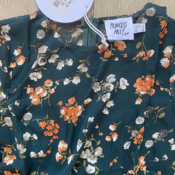 Princess Polly | Meral mini dress teal - Picture 6 of 6